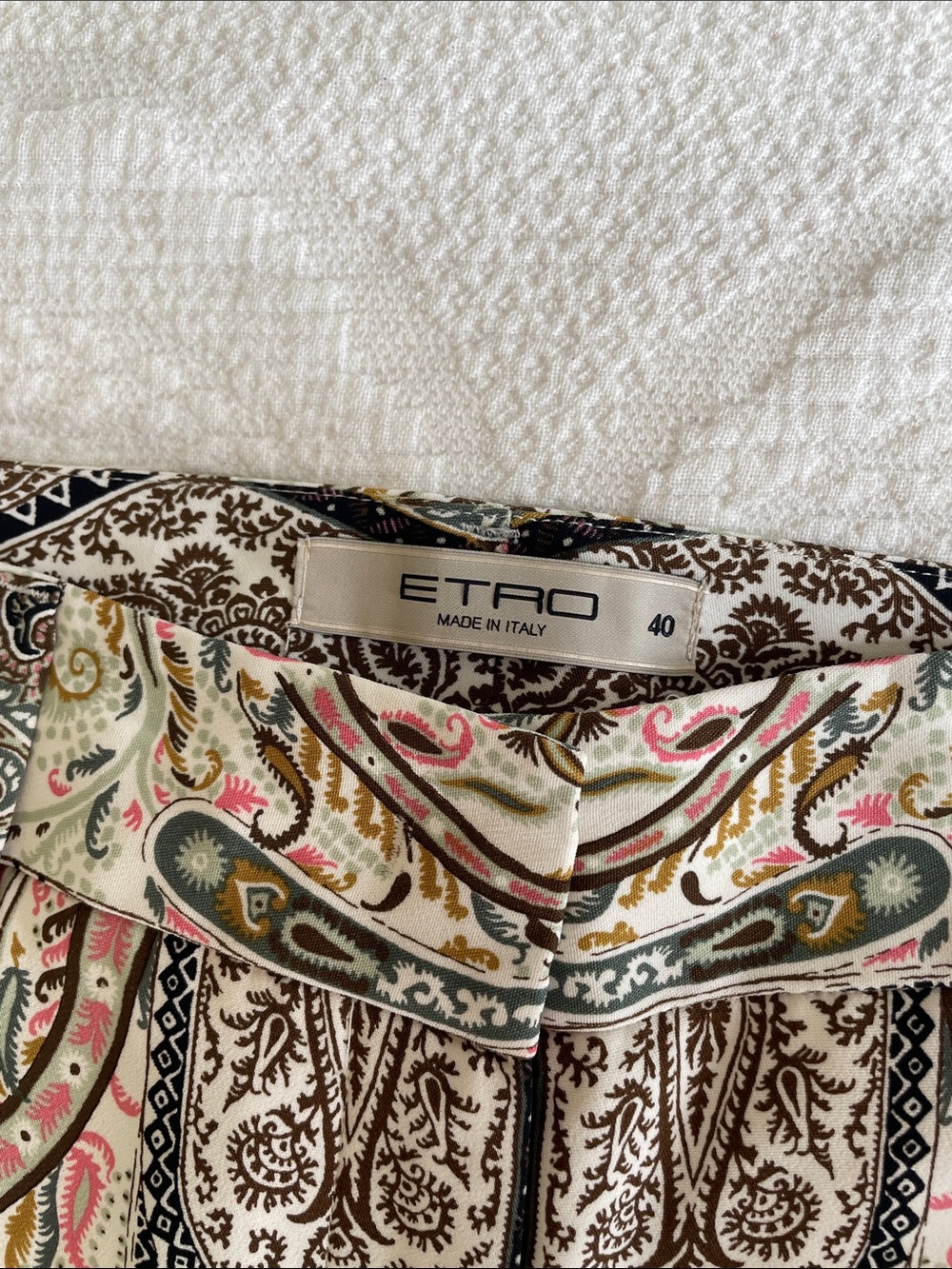 Etro Multicolor Paisley Print Pants - Picture 2 of 6